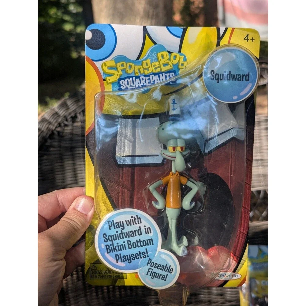 Vtg 2010 JAKKS Pacific SpongeBob SquarePants Poseable Figure Lot - SpongeBob...
